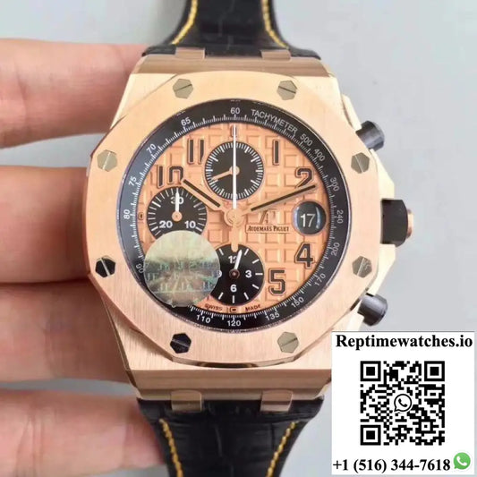 Audemars Piguet Royal Oak Offshore 26470OR.OO.A002CR.01 JF Factory V2 Gold Dial - Watches