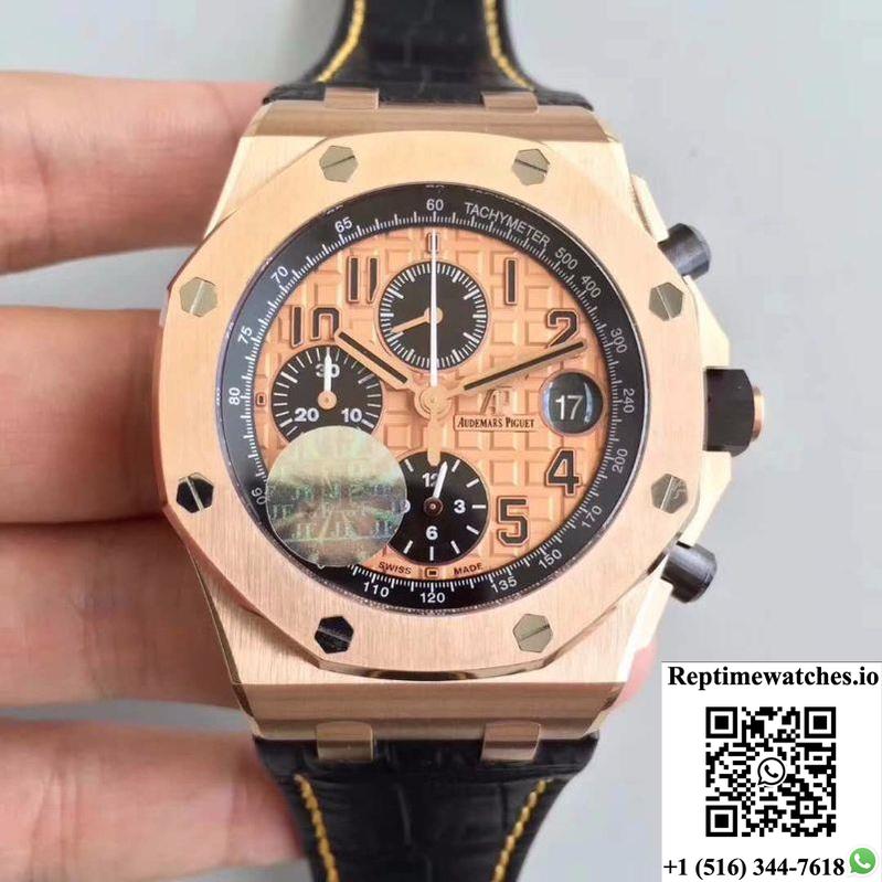 Audemars Piguet Royal Oak Offshore 26470Or.Oo.A002Cr.01 Jf Factory V2 Gold Dial-Rep Time Watches