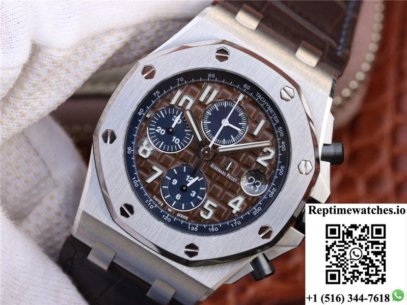Audemars Piguet Royal Oak Offshore 26470St.Oo.A099Cr.01 Jf Factory Brown Dial-Rep Time Watches