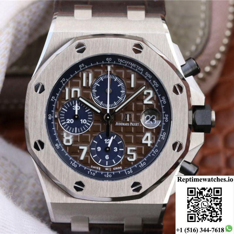 Audemars Piguet Royal Oak Offshore 26470St.Oo.A099Cr.01 Jf Factory Brown Dial-Rep Time Watches