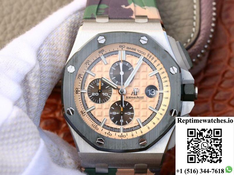 Audemars Piguet Royal Oak Offshore 44Mm 26400So.Oo.A054Ca.01 Jf Factory Beige Dial-Rep Time Watches