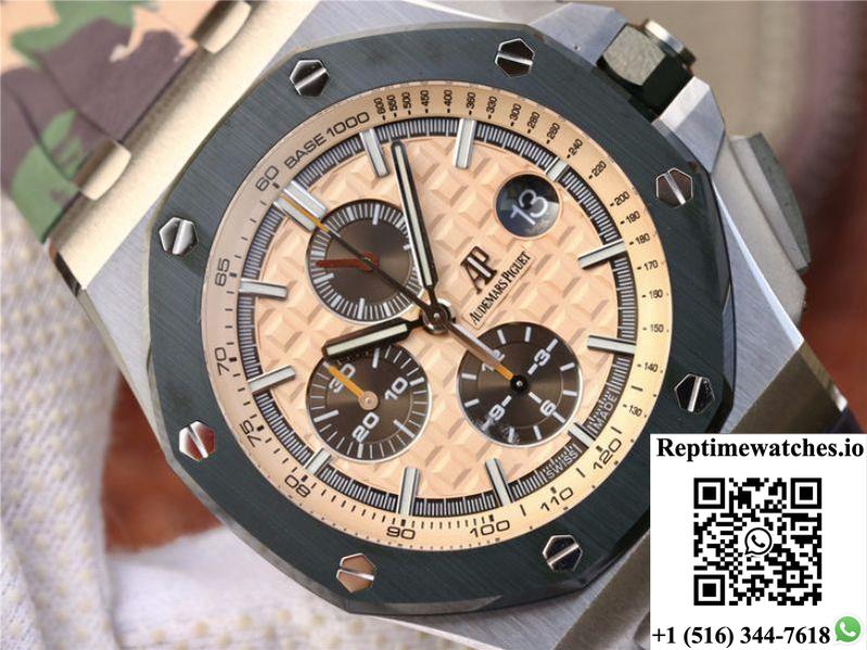 Audemars Piguet Royal Oak Offshore 44Mm 26400So.Oo.A054Ca.01 Jf Factory Beige Dial-Rep Time Watches