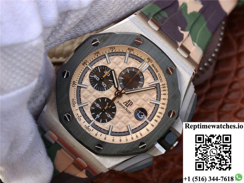 Audemars Piguet Royal Oak Offshore 44Mm 26400So.Oo.A054Ca.01 Jf Factory Beige Dial-Rep Time Watches