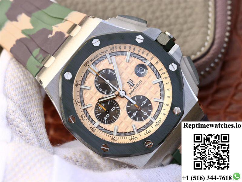 Audemars Piguet Royal Oak Offshore 44Mm 26400So.Oo.A054Ca.01 Jf Factory Beige Dial-Rep Time Watches