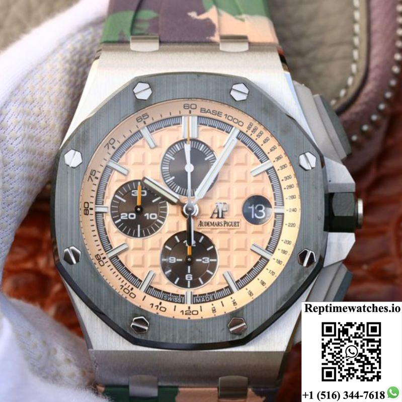 Audemars Piguet Royal Oak Offshore 44Mm 26400So.Oo.A054Ca.01 Jf Factory Beige Dial-Rep Time Watches