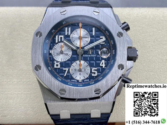 Audemars Piguet Royal Oak Offshore Apf Factory Blue Dial-Rep Time Watches