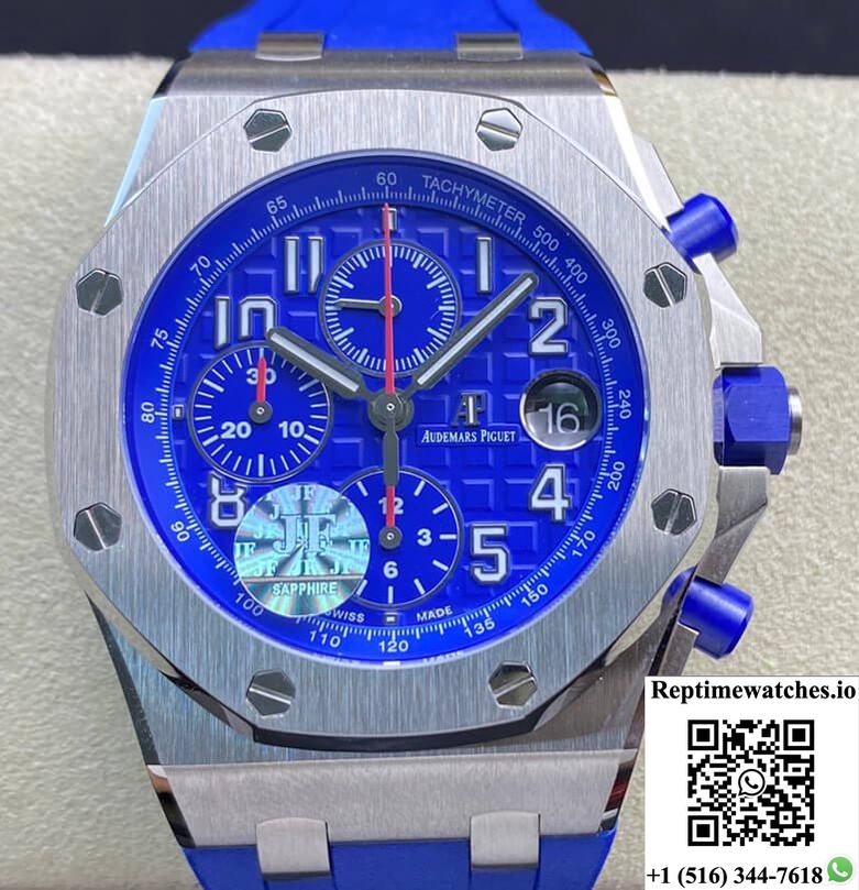 Audemars Piguet Royal Oak Offshore Chronograph 26470 Jf Factory V2 Blue Dial-Rep Time Watches