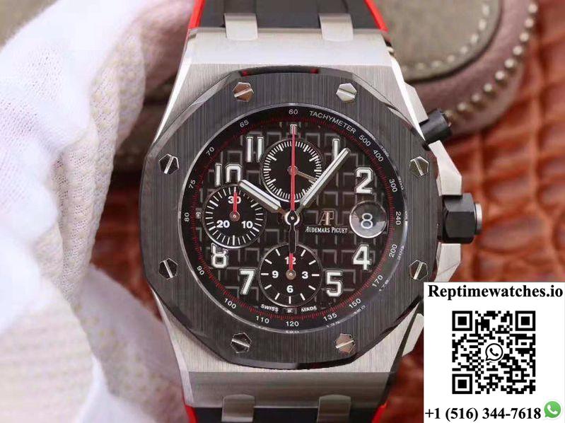 Audemars Piguet Royal Oak Offshore Chronograph Edition Dark Knight 26470 Jf Factory V2 Black Dial-Rep Time Watches