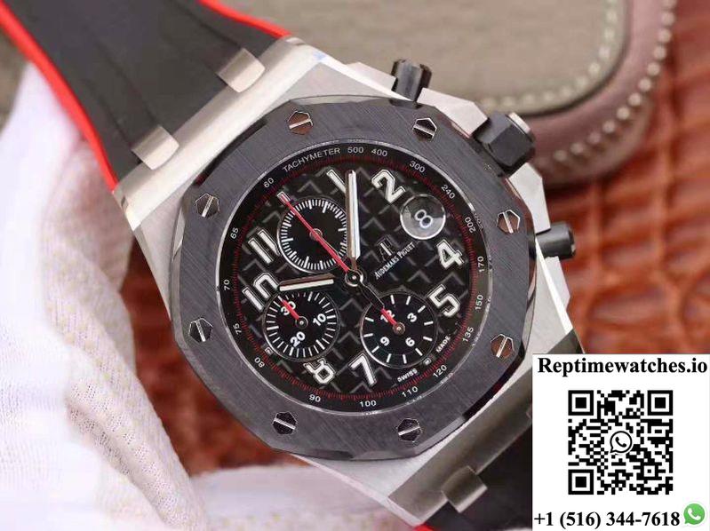 Audemars Piguet Royal Oak Offshore Chronograph Edition Dark Knight 26470 Jf Factory V2 Black Dial-Rep Time Watches