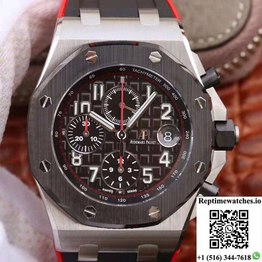Audemars Piguet Royal Oak Offshore Chronograph Edition Dark Knight 26470 Jf Factory V2 Black Dial-Rep Time Watches