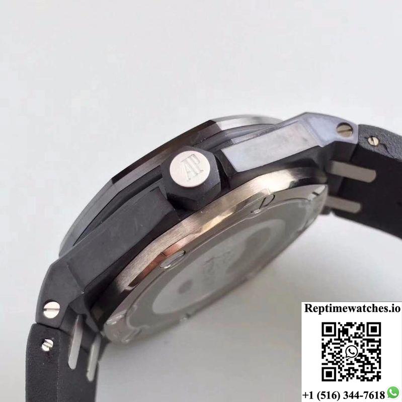 Audemars Piguet Royal Oak Offshore Diver 15706 Jf Factory Black Dial-Rep Time Watches