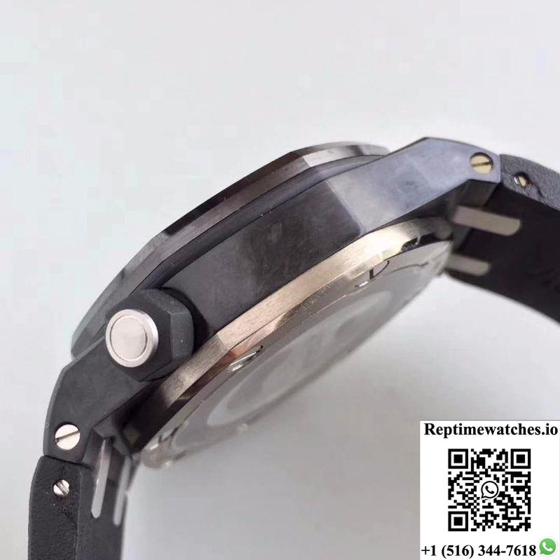 Audemars Piguet Royal Oak Offshore Diver 15706 Jf Factory Black Dial-Rep Time Watches