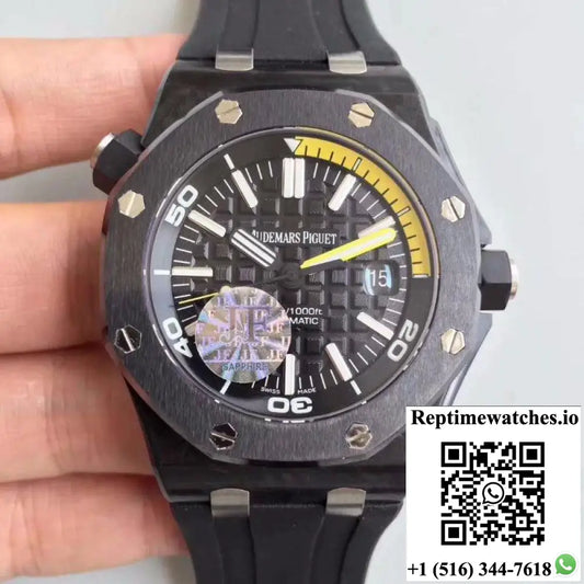 Audemars Piguet Royal Oak Offshore Diver 15706 JF Factory Black Dial - Watches