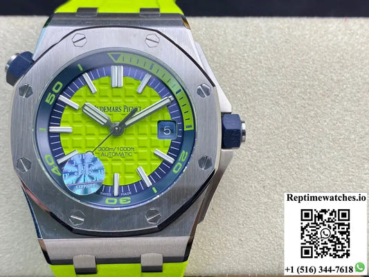 Audemars Piguet Royal Oak Offshore Diver 15710ST.OO.A038CA.01 JF Factory Green Dial Product Photo 1