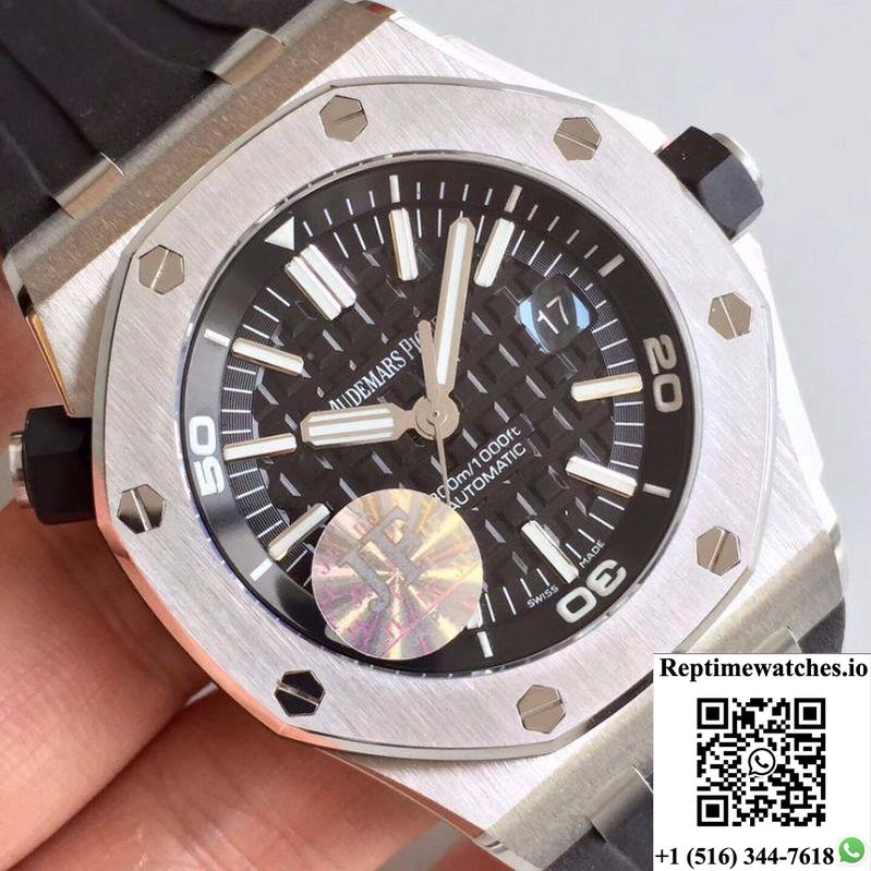 Audemars Piguet Royal Oak Offshore Diver 15710St.Oo.A002Ca.01 Jf Factory V10 Black Dial-Rep Time Watches
