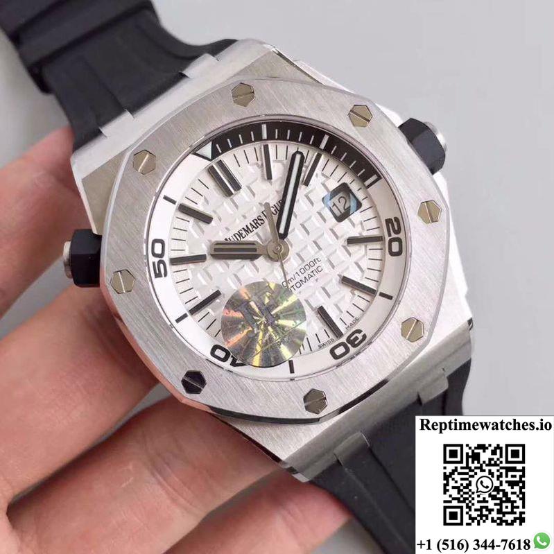 Audemars Piguet Royal Oak Offshore Diver 15710St.Oo.A002Ca.02 Jf Factory White Dial-Rep Time Watches