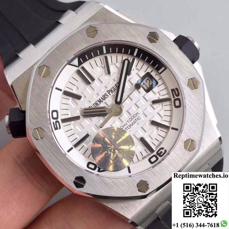 Audemars Piguet Royal Oak Offshore Diver 15710St.Oo.A002Ca.02 Jf Factory White Dial-Rep Time Watches