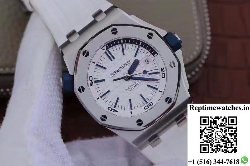 Audemars Piguet Royal Oak Offshore Diver 15710St.Oo.A010Ca.01 Jf Factory White Dial-Rep Time Watches
