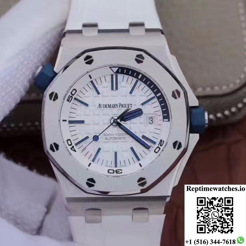 Audemars Piguet Royal Oak Offshore Diver 15710St.Oo.A010Ca.01 Jf Factory White Dial-Rep Time Watches