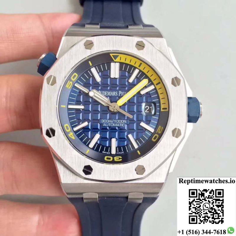 Audemars Piguet Royal Oak Offshore Diver 15710St.Oo.A027Ca.01 Jf Factory V8 Blue Dial-Rep Time Watches