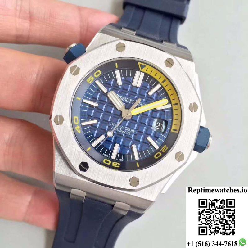 Audemars Piguet Royal Oak Offshore Diver 15710St.Oo.A027Ca.01 Jf Factory V8 Blue Dial-Rep Time Watches