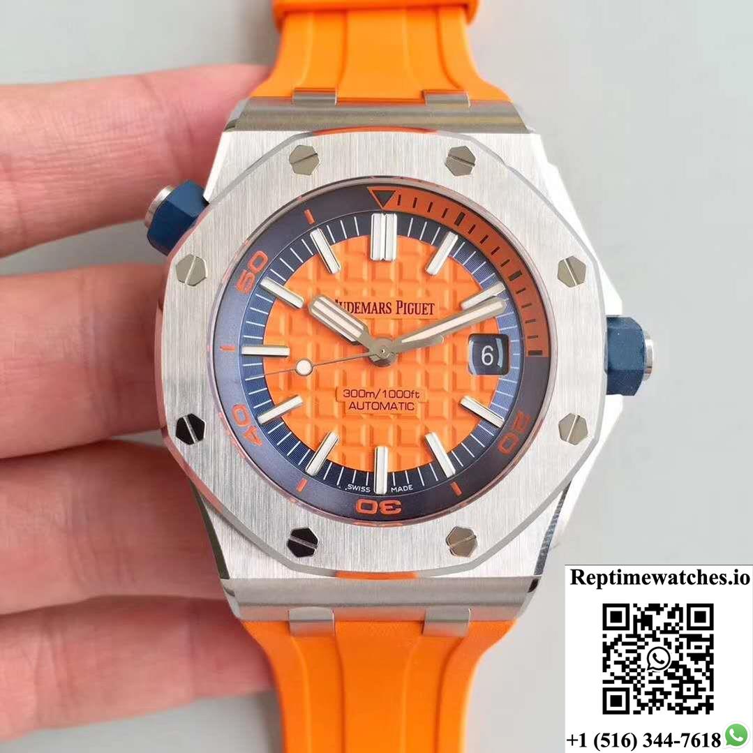 Audemars Piguet Royal Oak Offshore Diver 15710St.Oo.A070Ca.01 Jf Factory V3 Orange Dial-Rep Time Watches