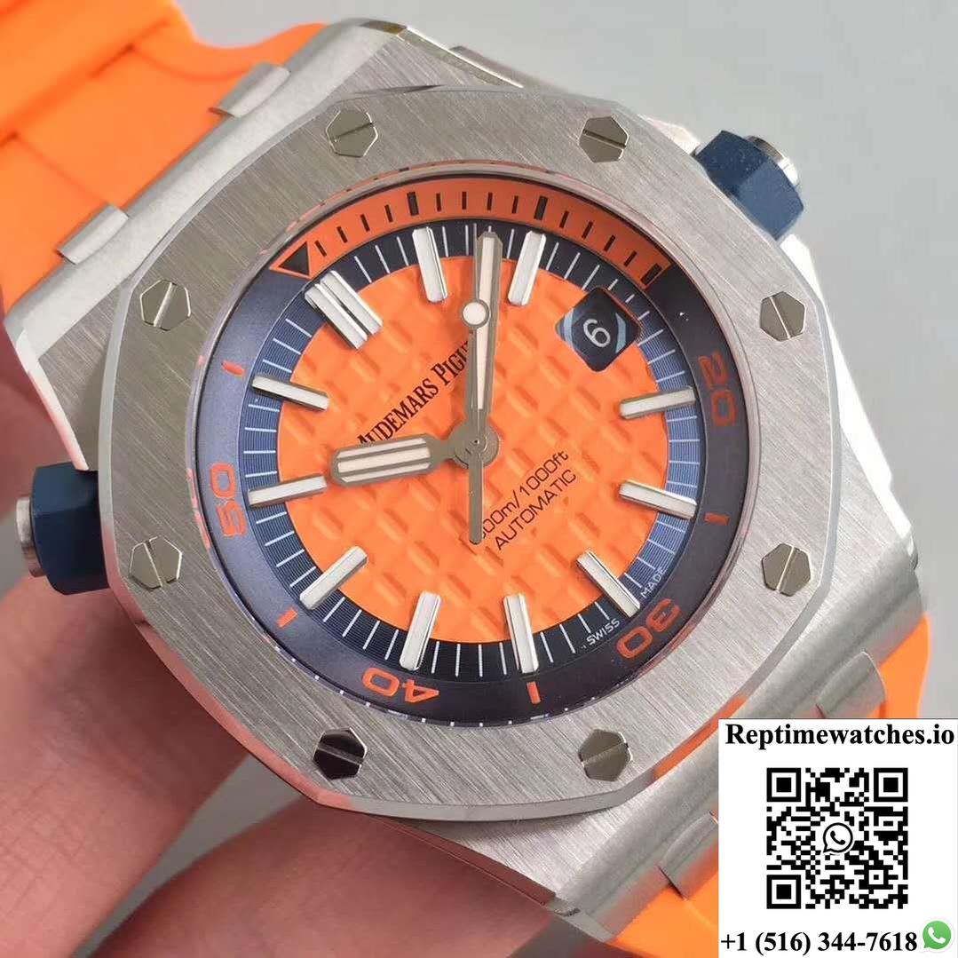 Audemars Piguet Royal Oak Offshore Diver 15710St.Oo.A070Ca.01 Jf Factory V3 Orange Dial-Rep Time Watches