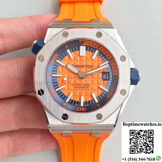 Audemars Piguet Royal Oak Offshore Diver 15710St.Oo.A070Ca.01 Jf Factory V3 Orange Dial-Rep Time Watches