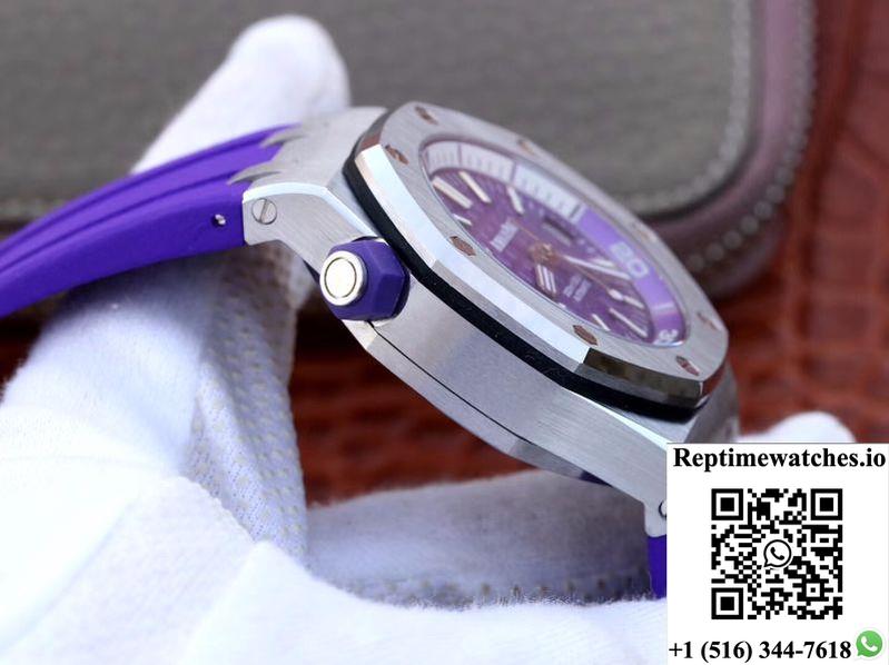 Audemars Piguet Royal Oak Offshore Diver 15710St.Oo.A077Ca.01 Purple Dial-Rep Time Watches
