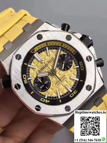 Audemars Piguet Royal Oak Offshore Diver Chronograph 26703ST.OO.A051CA.01 JF Factory Yellow Dial - Watches