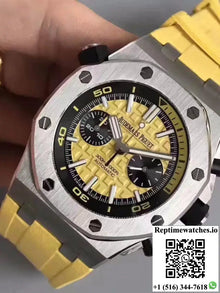 Audemars Piguet Royal Oak Offshore Diver Chronograph 26703ST.OO.A051CA.01 JF Factory Yellow Dial - Watches