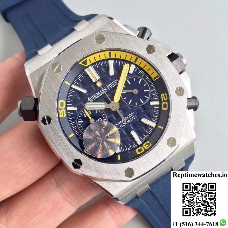Audemars Piguet Royal Oak Offshore Diver Chronograph 26703St.Oo.A027Ca.01 Jf Factory Blue Dial-Rep Time Watches