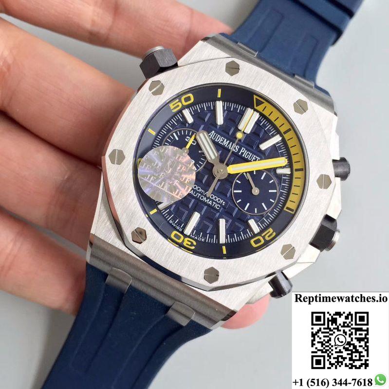 Audemars Piguet Royal Oak Offshore Diver Chronograph 26703St.Oo.A027Ca.01 Jf Factory Blue Dial-Rep Time Watches