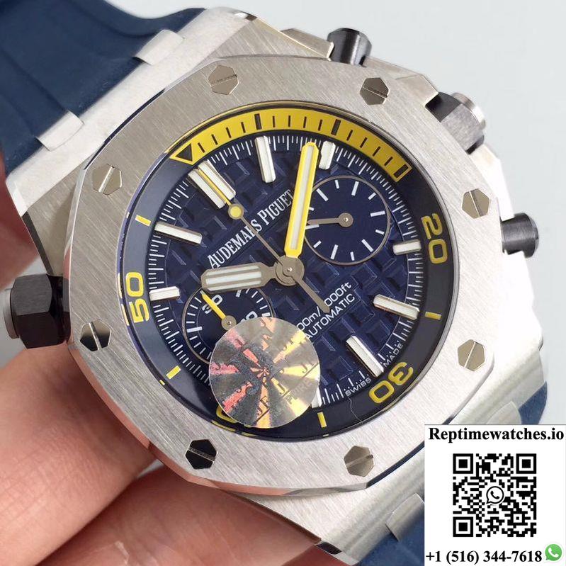 Audemars Piguet Royal Oak Offshore Diver Chronograph 26703St.Oo.A027Ca.01 Jf Factory Blue Dial-Rep Time Watches