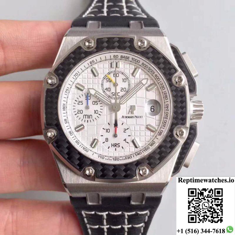 Audemars Piguet Royal Oak Offshore Juan Pablo Montoya 2603010.Oo.D001In.01 Jf Factory V2 White Dial-Rep Time Watches