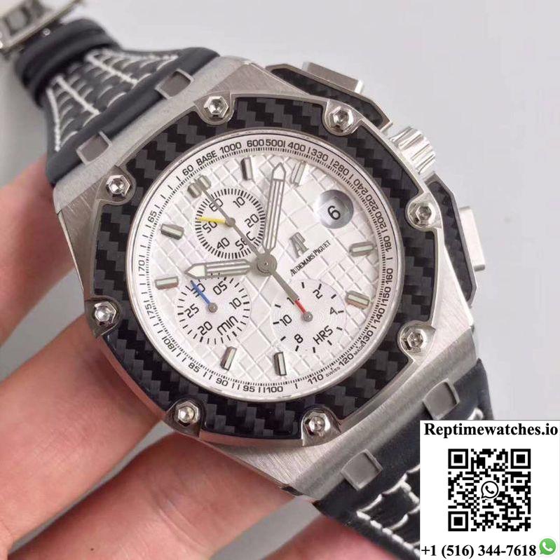 Audemars Piguet Royal Oak Offshore Juan Pablo Montoya 2603010.Oo.D001In.01 Jf Factory V2 White Dial-Rep Time Watches