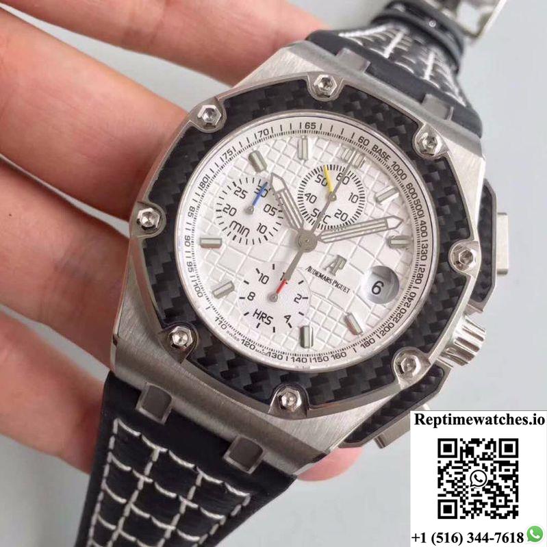 Audemars Piguet Royal Oak Offshore Juan Pablo Montoya 2603010.Oo.D001In.01 Jf Factory V2 White Dial-Rep Time Watches