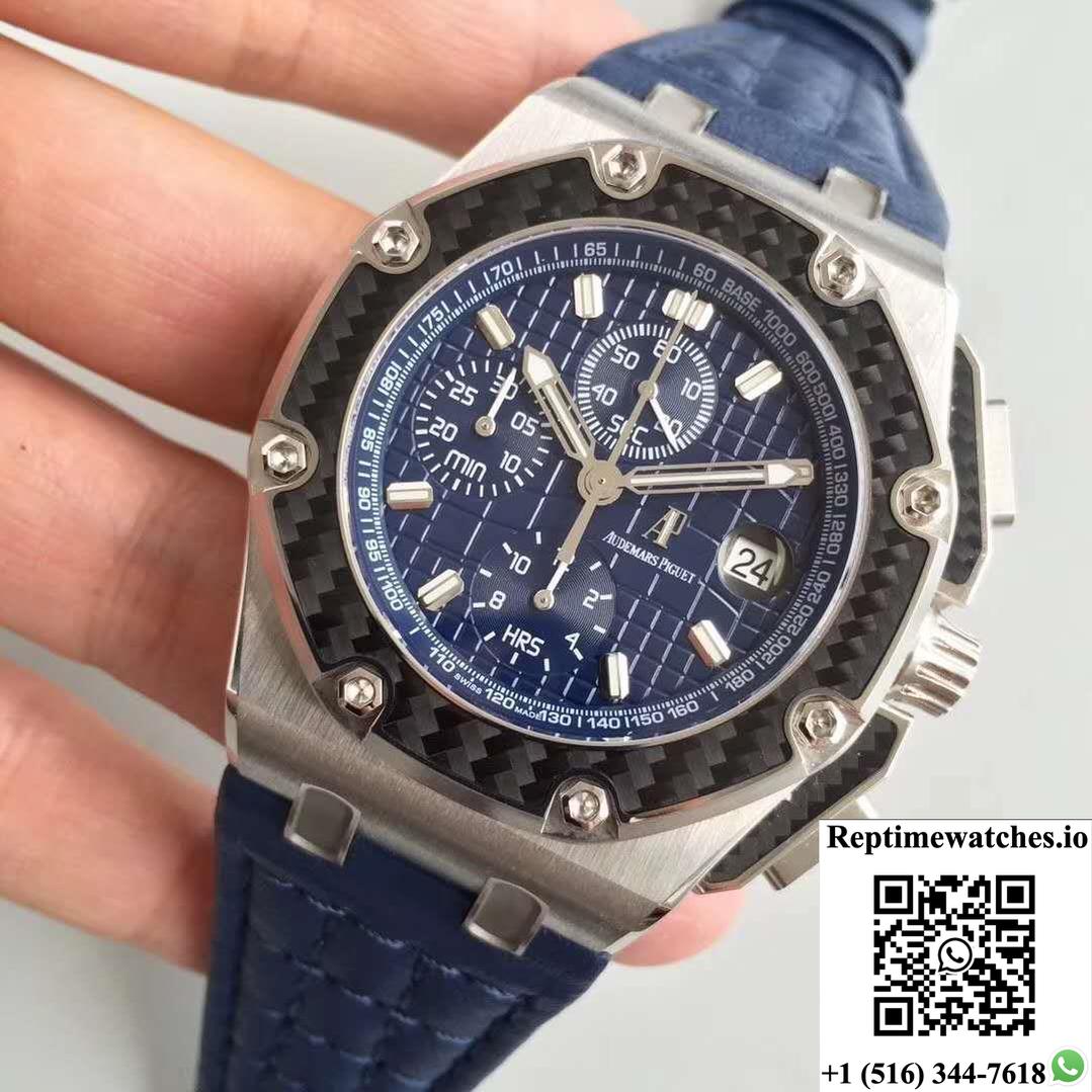 Audemars Piguet Royal Oak Offshore Juan Pablo Montoya 26030Po.Oo.D001In.01 Jf Factory V2 Blue Dial-Rep Time Watches