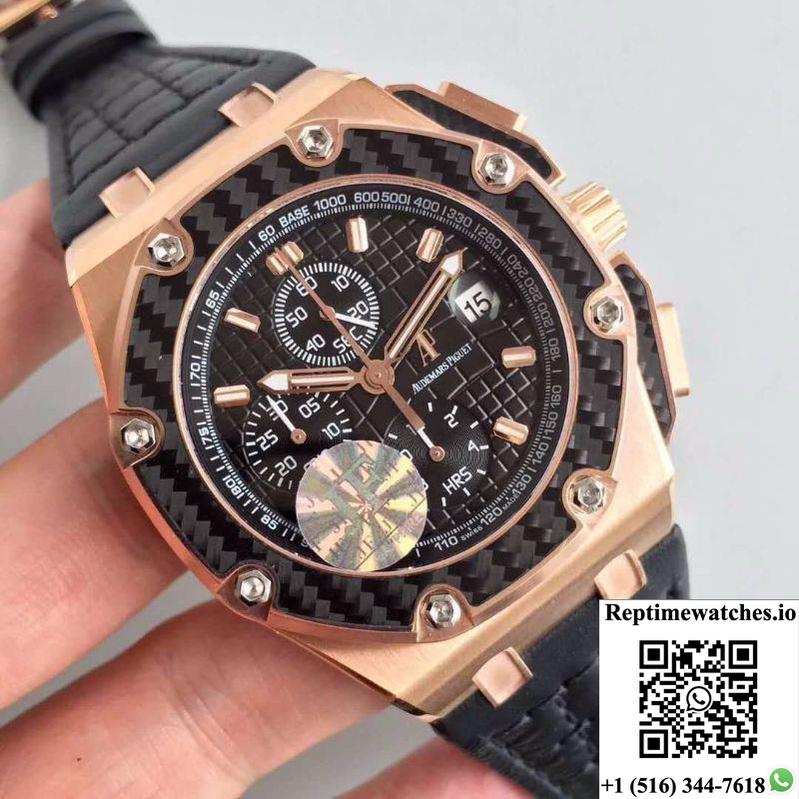 Audemars Piguet Royal Oak Offshore Juan Pablo Montoya 26030Ro.00.D001In.01 Jf Factory V2 Black Dial-Rep Time Watches