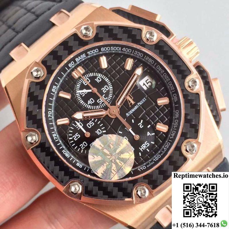 Audemars Piguet Royal Oak Offshore Juan Pablo Montoya 26030Ro.00.D001In.01 Jf Factory V2 Black Dial-Rep Time Watches