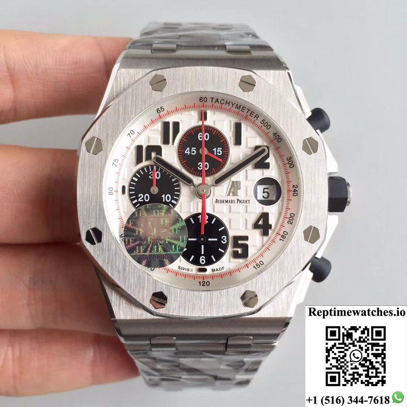 Audemars Piguet Royal Oak Offshore Panda 26170St.Oo.D101Cr.02 Jf Factory V2 White Dial-Rep Time Watches