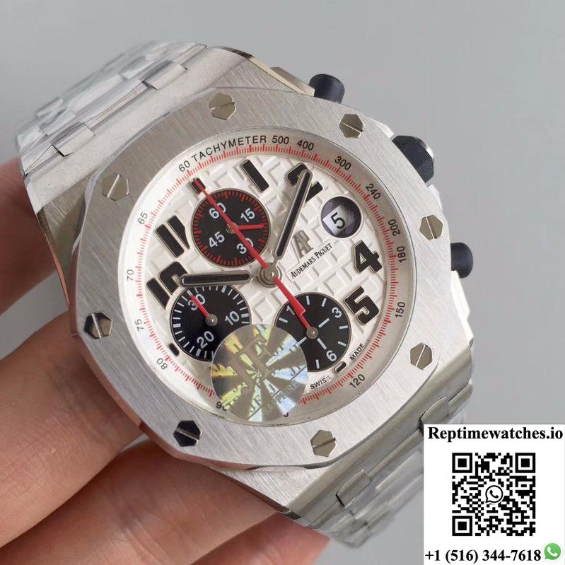 Audemars Piguet Royal Oak Offshore Panda 26170St.Oo.D101Cr.02 Jf Factory V2 White Dial-Rep Time Watches