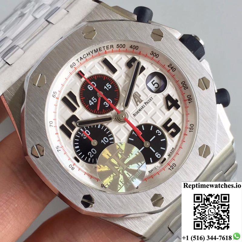Audemars Piguet Royal Oak Offshore Panda 26170St.Oo.D101Cr.02 Jf Factory V2 White Dial-Rep Time Watches