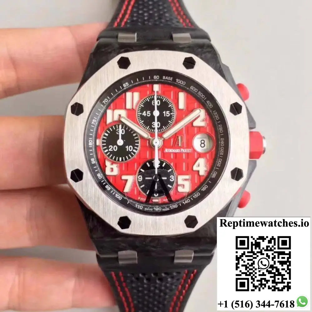 Audemars Piguet Royal Oak Offshore Singapore GP F1 26190OS.OO.D003CU.01 JF Factory Red Dial - Watches