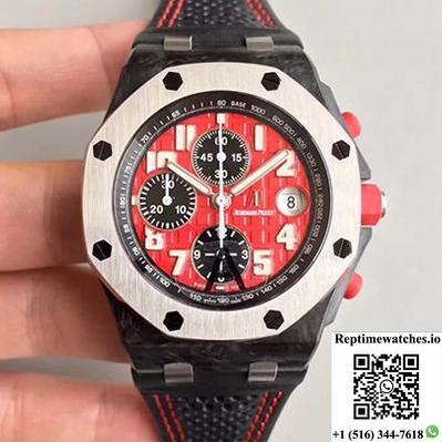 Audemars Piguet Royal Oak Offshore Singapore Gp F1 26190Os.Oo.D003Cu.01 Jf Factory Red Dial-Rep Time Watches