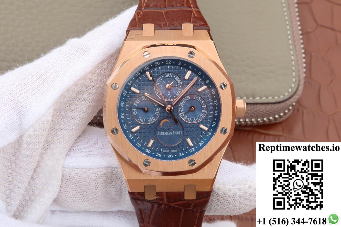 Audemars Piguet Royal Oak Perpetual Calendar 26574 Jf Factory Blue Dial-Rep Time Watches