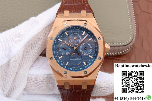 Audemars Piguet Royal Oak Perpetual Calendar 26574 Jf Factory Blue Dial-Rep Time Watches