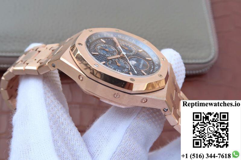 Audemars Piguet Royal Oak Perpetual Calendar 26574Or.Oo.1220Or.02 Jf Factory Blue Dial-Rep Time Watches