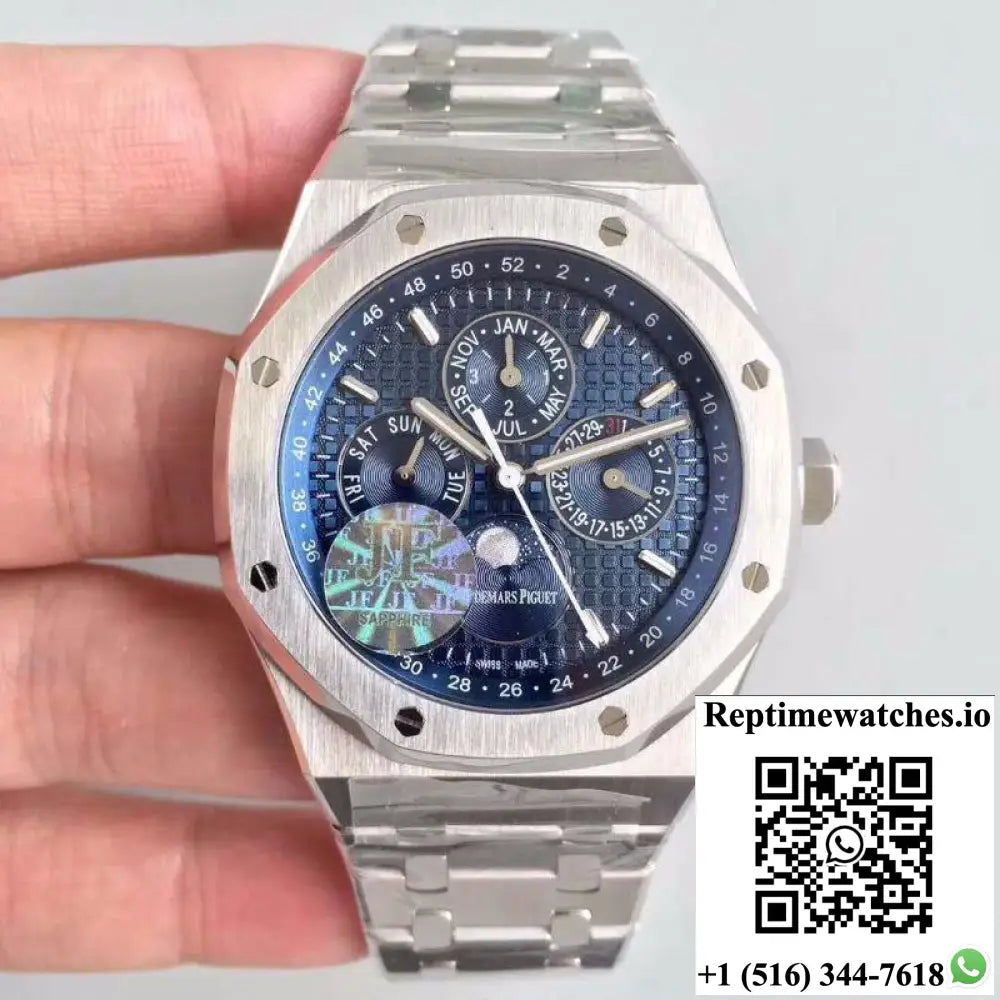Audemars Piguet Royal Oak Perpetual Calendar 26574ST.OO.1220ST.02 JF Factory Blue Dial - Watches