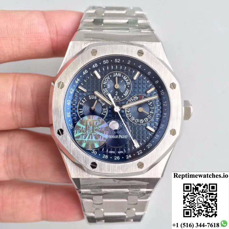Audemars Piguet Royal Oak Perpetual Calendar 26574St.Oo.1220St.02 Jf Factory Blue Dial-Rep Time Watches